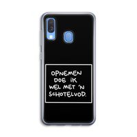 Schotelvod: Samsung Galaxy A40 Transparant Hoesje