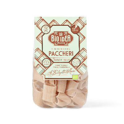 La Bio Idea Paccheri semi volkoren pasta 375 gram
