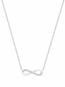 De Beers Jewellers collier Infinity Y en or blanc 18ct serti de diamants - Argent