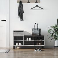 VidaXL Schoenenkast 102x36x60 cm bewerkt hout sonoma grijs