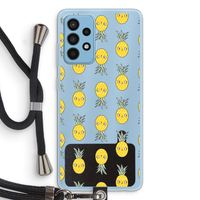 Ananas: Samsung Galaxy A52 Transparant Hoesje met koord