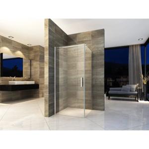 Douchecabine Aloni 90x140x195 cm | 1 Schuifdeur | Helder glas | Chroom