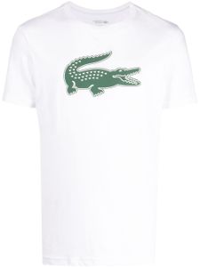 Lacoste t-shirt en jersey à logo imprimé - Blanc