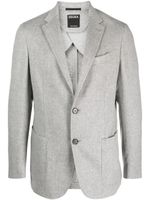 Zegna blazer en cachemire Oasi à simple boutonnage - Gris