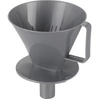Excellent Houseware Koffie filter - maat 2 - grijs - kunststof - koffiefilterhouder - voor onderweg