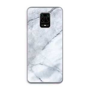 Witte marmer: Xiaomi Redmi Note 9 Pro Transparant Hoesje