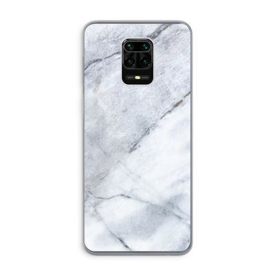 Witte marmer: Xiaomi Redmi Note 9 Pro Transparant Hoesje