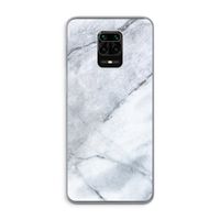Witte marmer: Xiaomi Redmi Note 9 Pro Transparant Hoesje