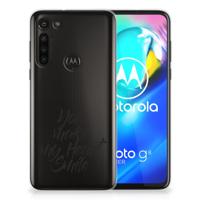 Motorola Moto G8 Power | Siliconen hoesje | met naam Heart Smile