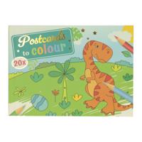 Wins Holland Postkaarten kleuren dinosaurus Wins Holland Postkaarten kleuren dinosaurus