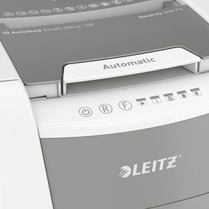Papiervernietiger Leitz IQ Auto+ Small Office 100 P4 snippers 4x28mm