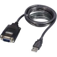 Lindy 42686 seriële kabel Zwart 1,1 m USB RS-232 - thumbnail