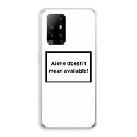 Alone: Oppo A95 5G Transparant Hoesje