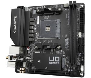 Gigabyte A520I AC Moederbord Socket AMD AM4 Vormfactor Mini-ITX Moederbord chipset AMD® A520