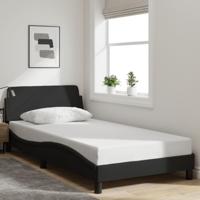 Bedframe "Dover" 100x200 cm stof zwart