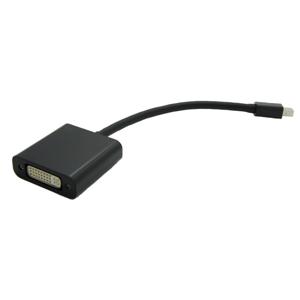 Value 12.99.3128 DisplayPort-kabel Mini-displayport / DVI Adapterkabel Mini DisplayPort-stekker, DVI-D 24+1-polige bus 0.15 m Zwart