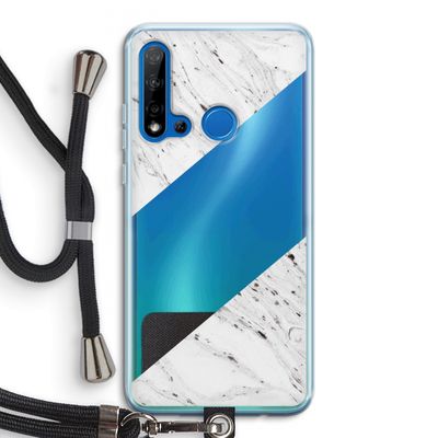 Biggest stripe: Huawei P20 Lite (2019) Transparant Hoesje met koord