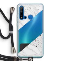 Biggest stripe: Huawei P20 Lite (2019) Transparant Hoesje met koord
