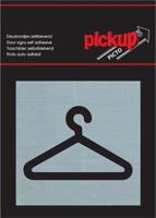 Route Alu Picto 80 x 80 mm Sticker kledinghanger - Pickup