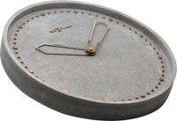 NeXtime NE-3197GS Wandklok Dia. 35 Cm, Polyresin, Grijs