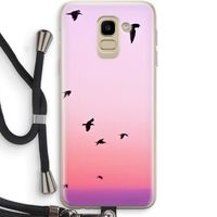 Fly away: Samsung Galaxy J6 (2018) Transparant Hoesje met koord