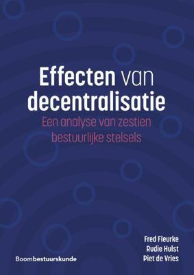 Effecten van decentralisatie (Paperback)