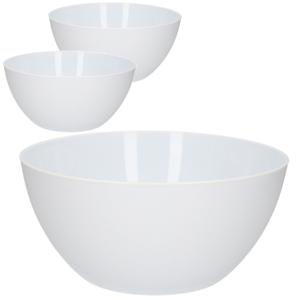 Schalen/schaaltjes/kommetjes - 3x - Dia 14 cm - wit 750 ml