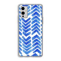 Blauwe pijlen: OnePlus 9 Transparant Hoesje