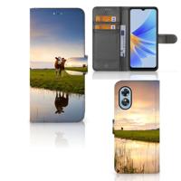 OPPO A17 | Telefoonhoesje | Met pasjeshouder | Koe