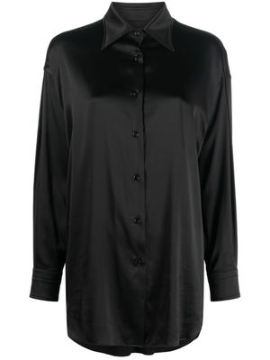 TOM FORD chemise boutonnée à col pointu - Noir