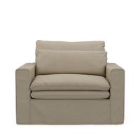 Rivièra Maison Loveseat 'Continental' Oxford Weave, kleur Flanders Flax - thumbnail