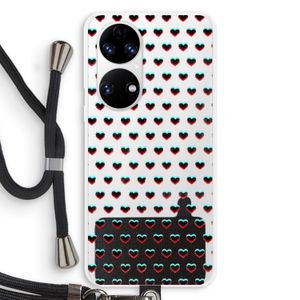 Hartjes: Huawei P50 Transparant Hoesje met koord