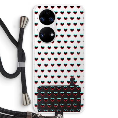 Hartjes: Huawei P50 Transparant Hoesje met koord