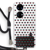 Hartjes: Huawei P50 Transparant Hoesje met koord