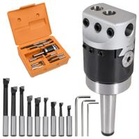 VidaXL 15-delige boorgereedschapsset met mt2-f1-12 boorkop 50 mm