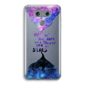 Stars quote: LG G6 Transparant Hoesje