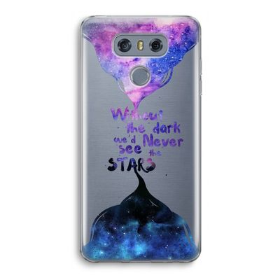 Stars quote: LG G6 Transparant Hoesje