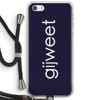 Gijweet: iPhone 5 / 5S / SE Transparant Hoesje met koord