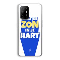 Laat de zon in je hart: Oppo A95 5G Transparant Hoesje