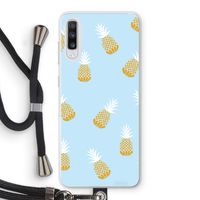 Ananasjes: Samsung Galaxy A70 Transparant Hoesje met koord