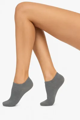 FALKE 2-paar Happy dames sneakersokken - Katoenen enkelsokken