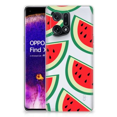 OPPO Find X5 | Siliconen Case | Watermelons