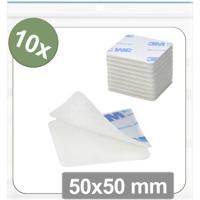 Quadrios 25CA674 Klittenband punten Om vast te plakken Haak- en lusdeel (l x b) 50 mm x 50 mm Wit 10 stuk(s)