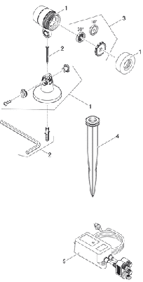Oase onderdelen LunAqua Maxi LED SOLO / Set 1 / Set 3 Grondpen