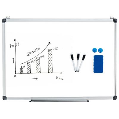 Whiteboard Magneetbord Schrijfbord Wandbord Memobord met Aluminium Frame (70x50 cm)