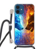 Fire & Ice: iPhone 12 Transparant Hoesje met koord