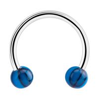 Circular barbell Chirurgisch staal 316L / Acryl Circular Barbells - thumbnail