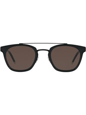 Saint Laurent Eyewear lunettes de soleil à monture ronde - Noir