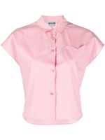 MOSCHINO JEANS chemise en coton à patch cœur - Rose