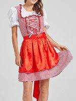Germany Plaid Dress With No